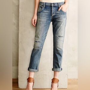 Citizens Of Humanity Emerson Slim Fit Boyfriend Distressed Denim Jeans size 26